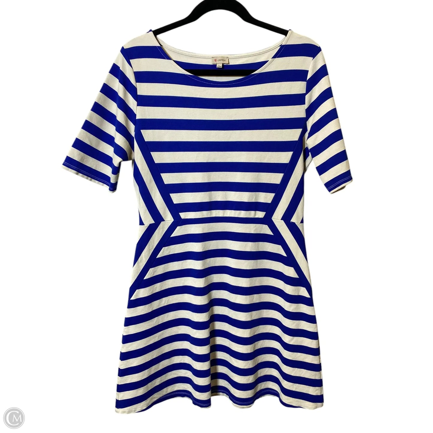 Dress Casual Short By Cremieux In Striped Pattern, Size: L