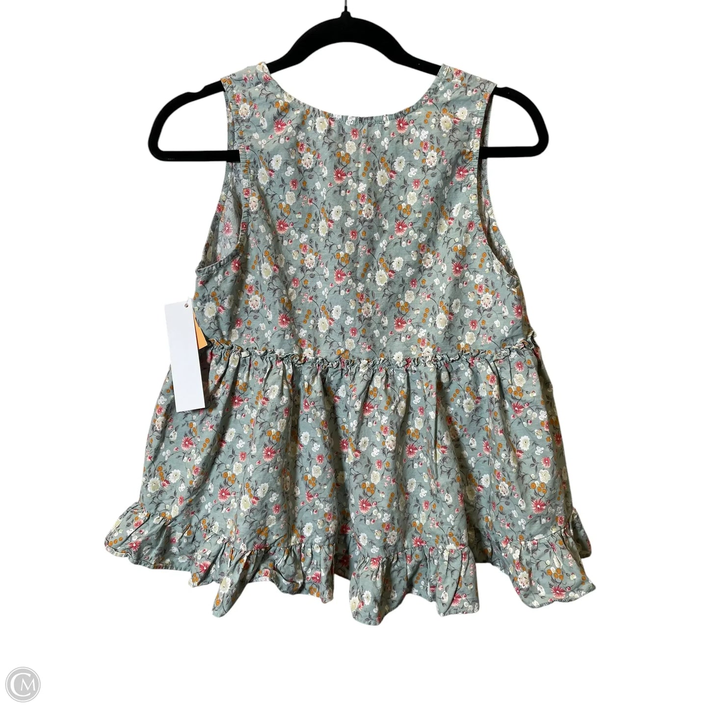 Top Sleeveless By Ces Femme In Floral Print, Size: M