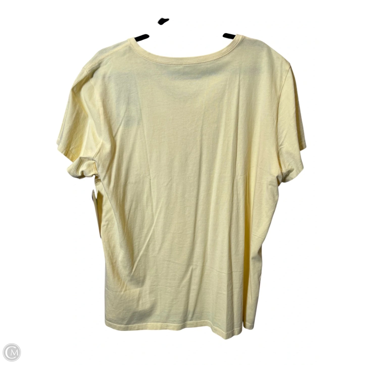 Top Short Sleeve By Life Is Good In Yellow, Size: Xxl