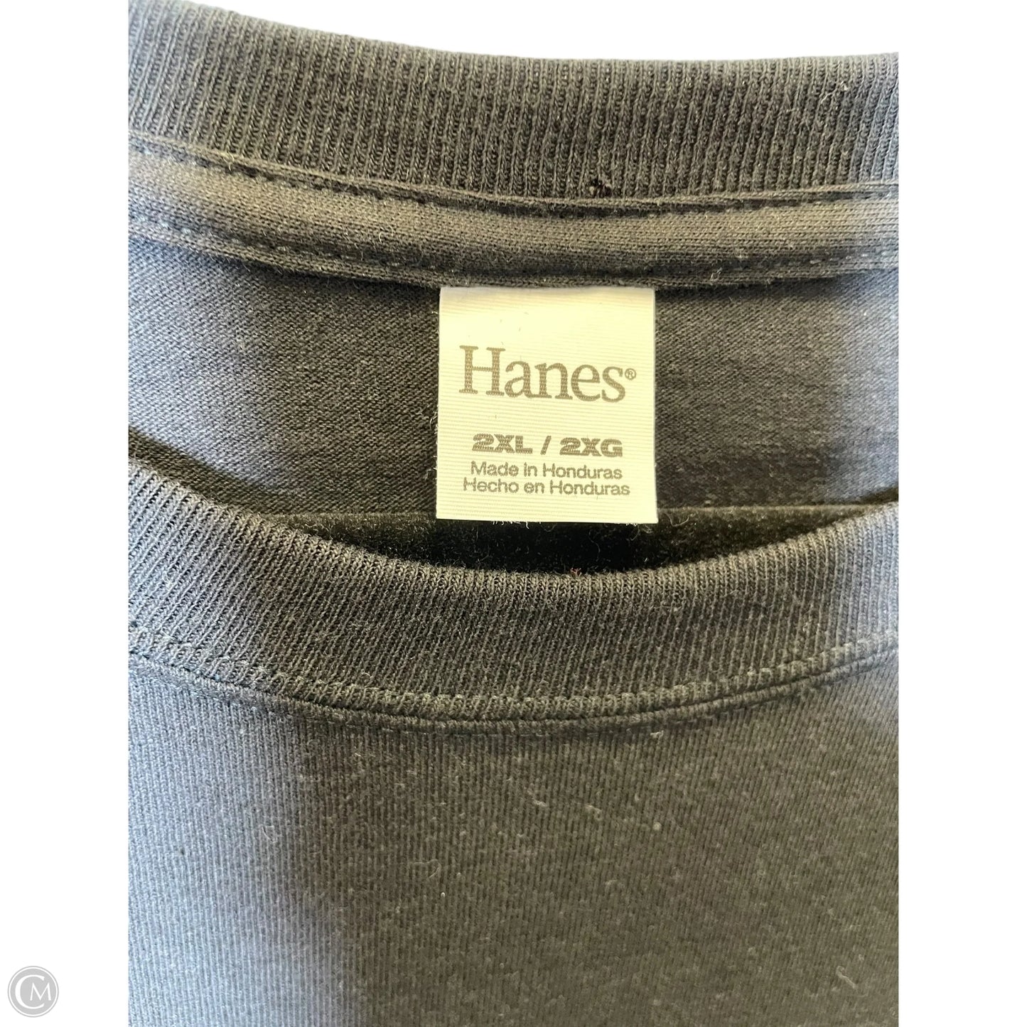 Top Short Sleeve By Hanes In Black, Size: Xxl