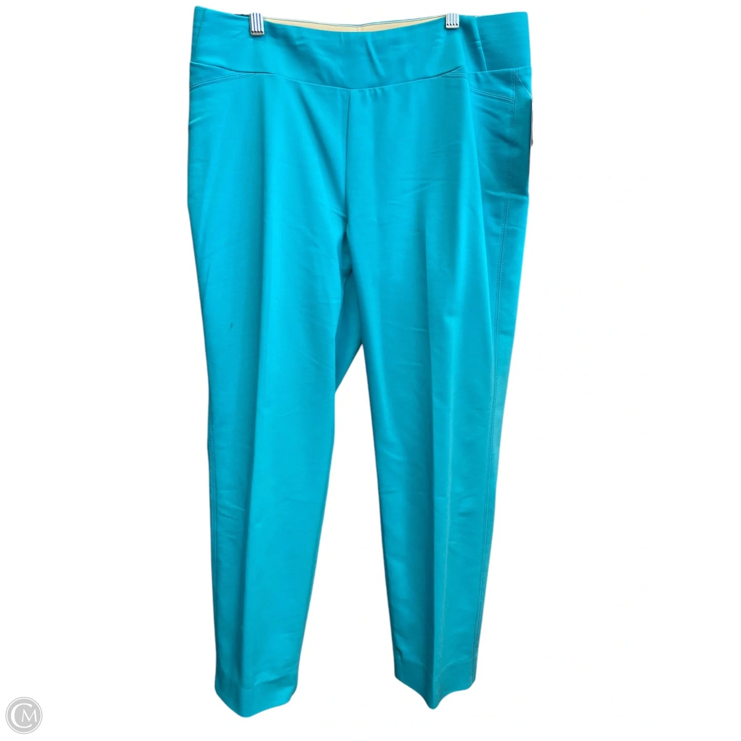 Pants Cropped By Investments In Teal, Size: 12