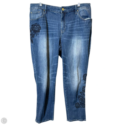 Jeans Skinny By Chicos In Blue, Size: 16
