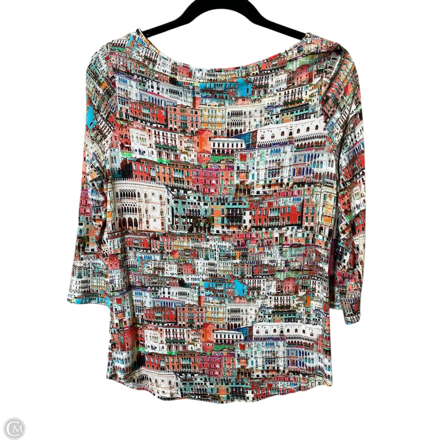Top 3/4 Sleeve By Clothes Mentor In Multi-colored, Size: M