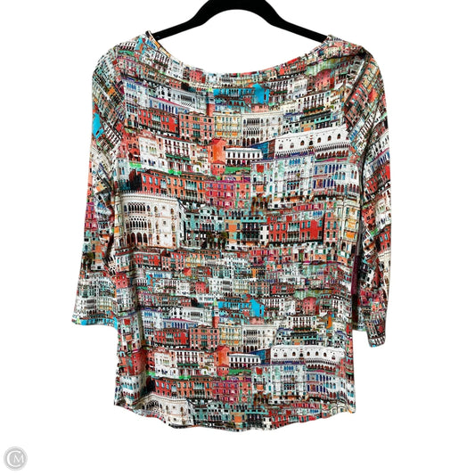 Top 3/4 Sleeve By Clothes Mentor In Multi-colored, Size: M