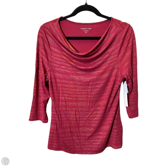 Top 3/4 Sleeve Basic By Coldwater Creek In Red, Size: M