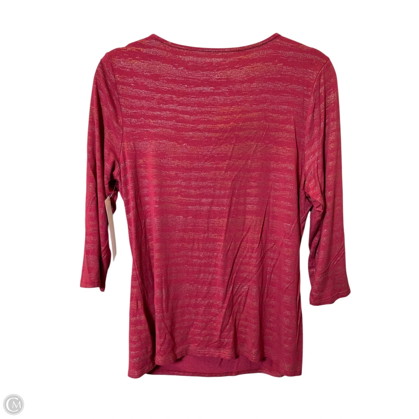 Top 3/4 Sleeve Basic By Coldwater Creek In Red, Size: M