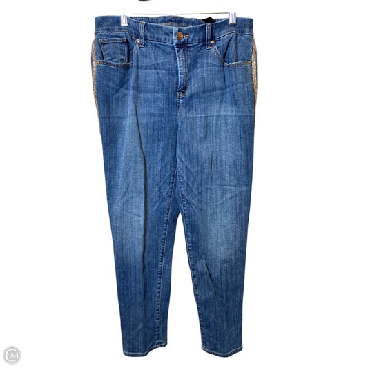 Jeans Skinny By Chicos In Blue, Size: L