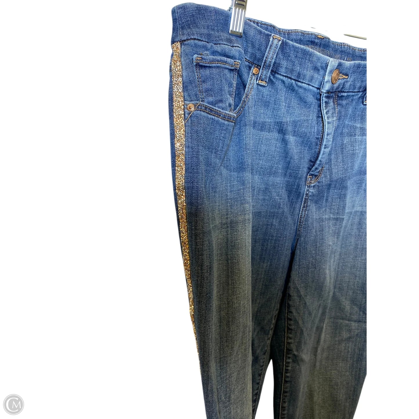 Jeans Skinny By Chicos In Blue, Size: L