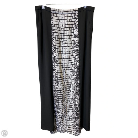 Skirt Maxi By Bcbg In Black & Grey, Size: M