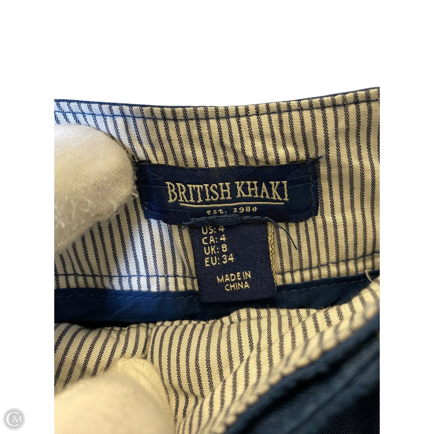 Shorts By British Khaki In Navy, Size: 4