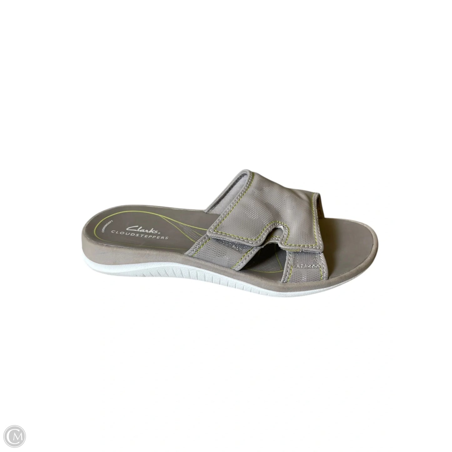 Sandals Flip Flops By Clarks In Grey, Size: 8