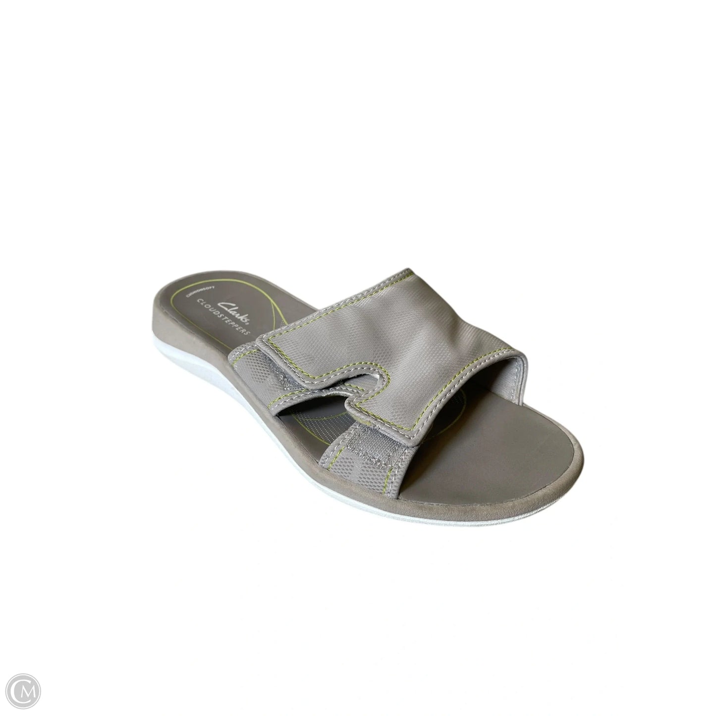Sandals Flip Flops By Clarks In Grey, Size: 8