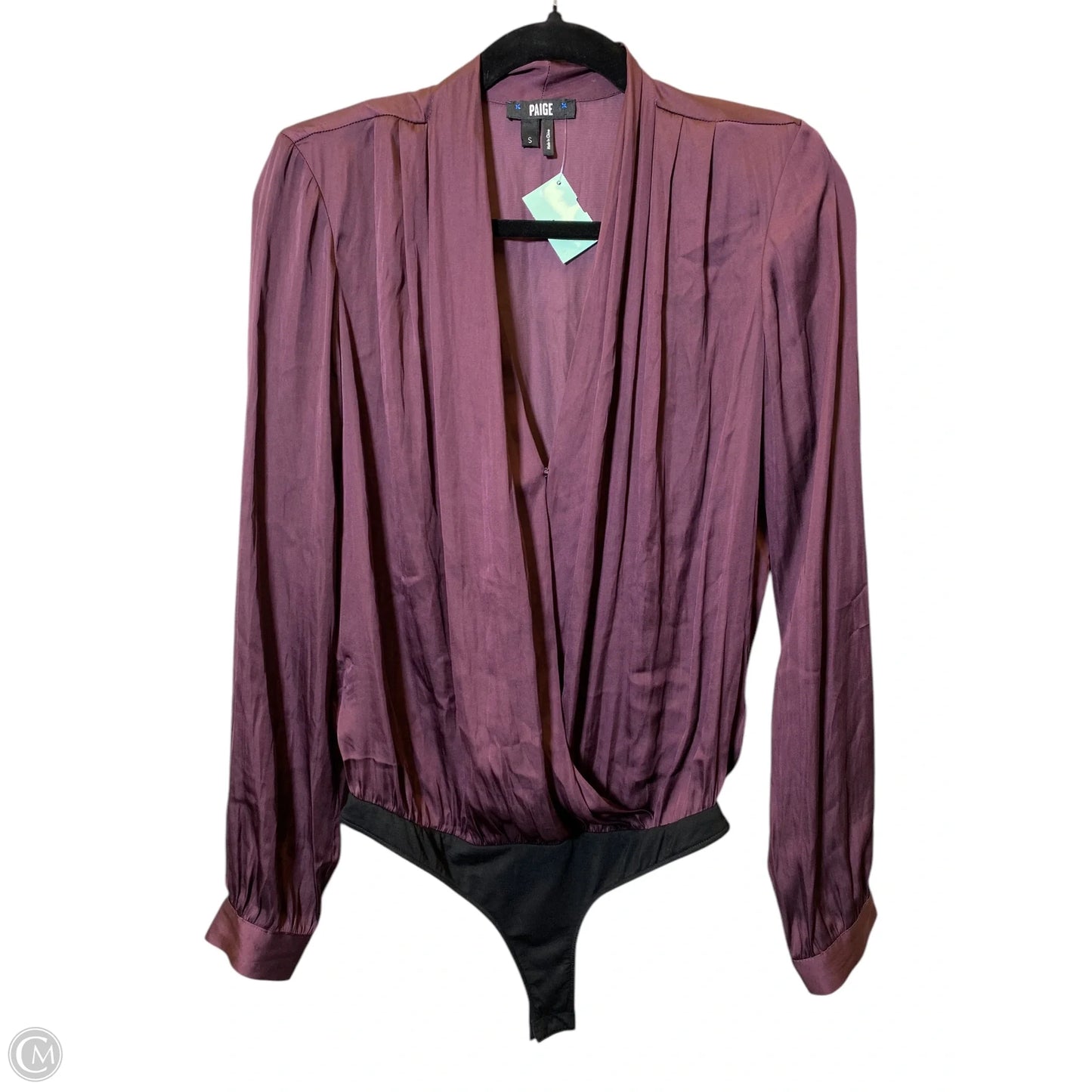 Top Long Sleeve By Paige In Maroon, Size: S
