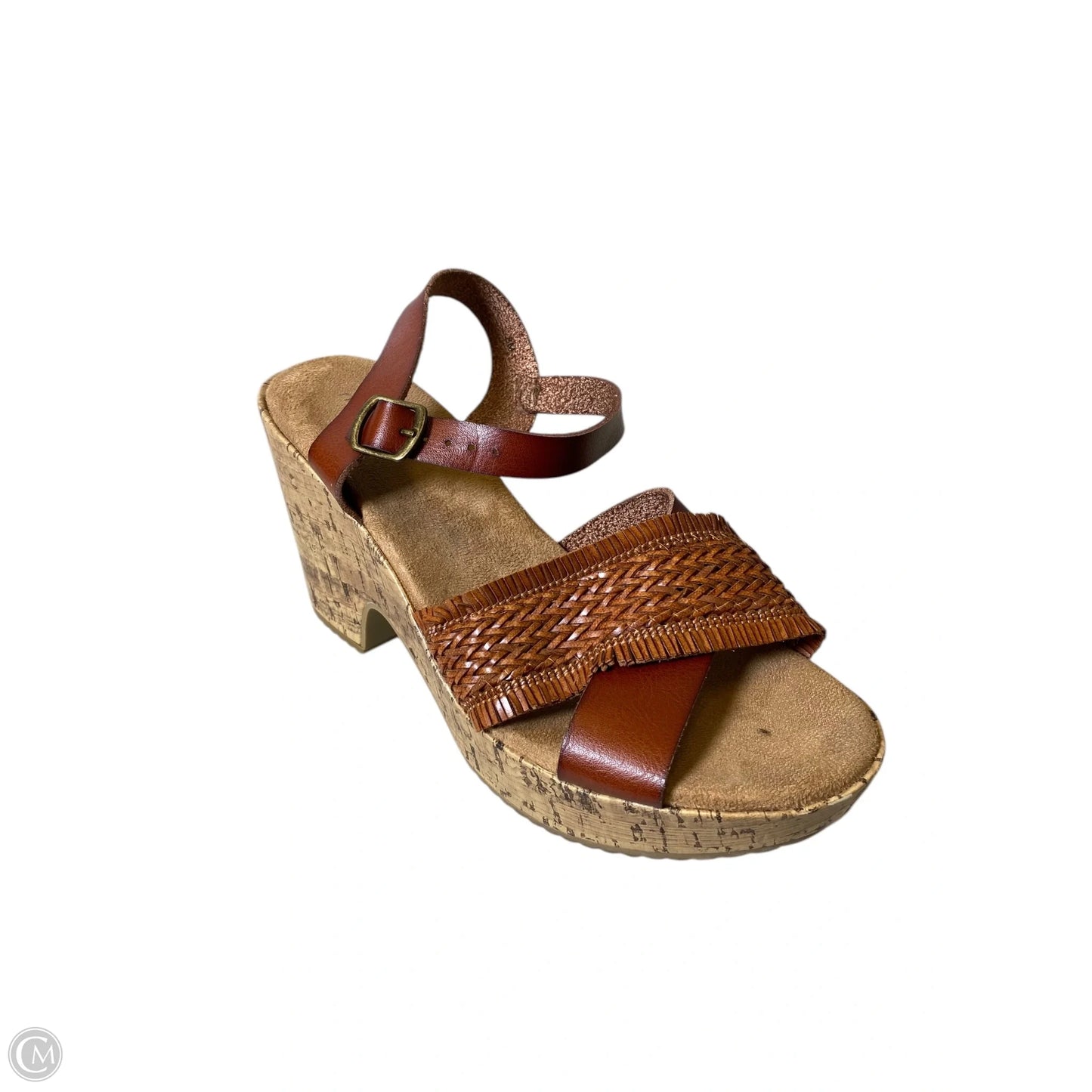 Sandals Heels Wedge By Maurices In Brown, Size: 8
