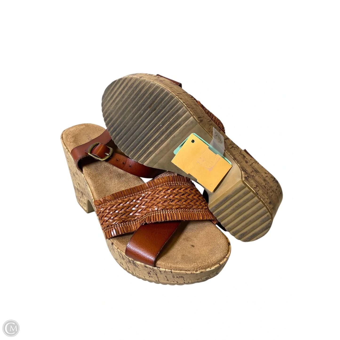 Sandals Heels Wedge By Maurices In Brown, Size: 8