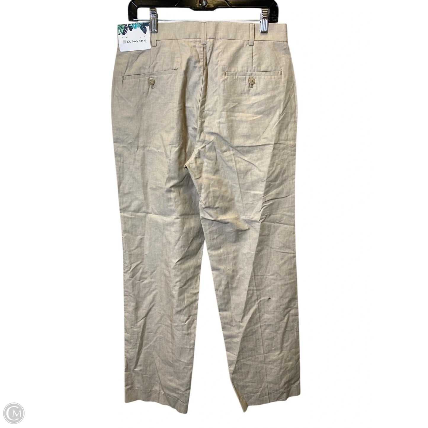 Pants Linen By Clothes Mentor In Beige, Size: 10