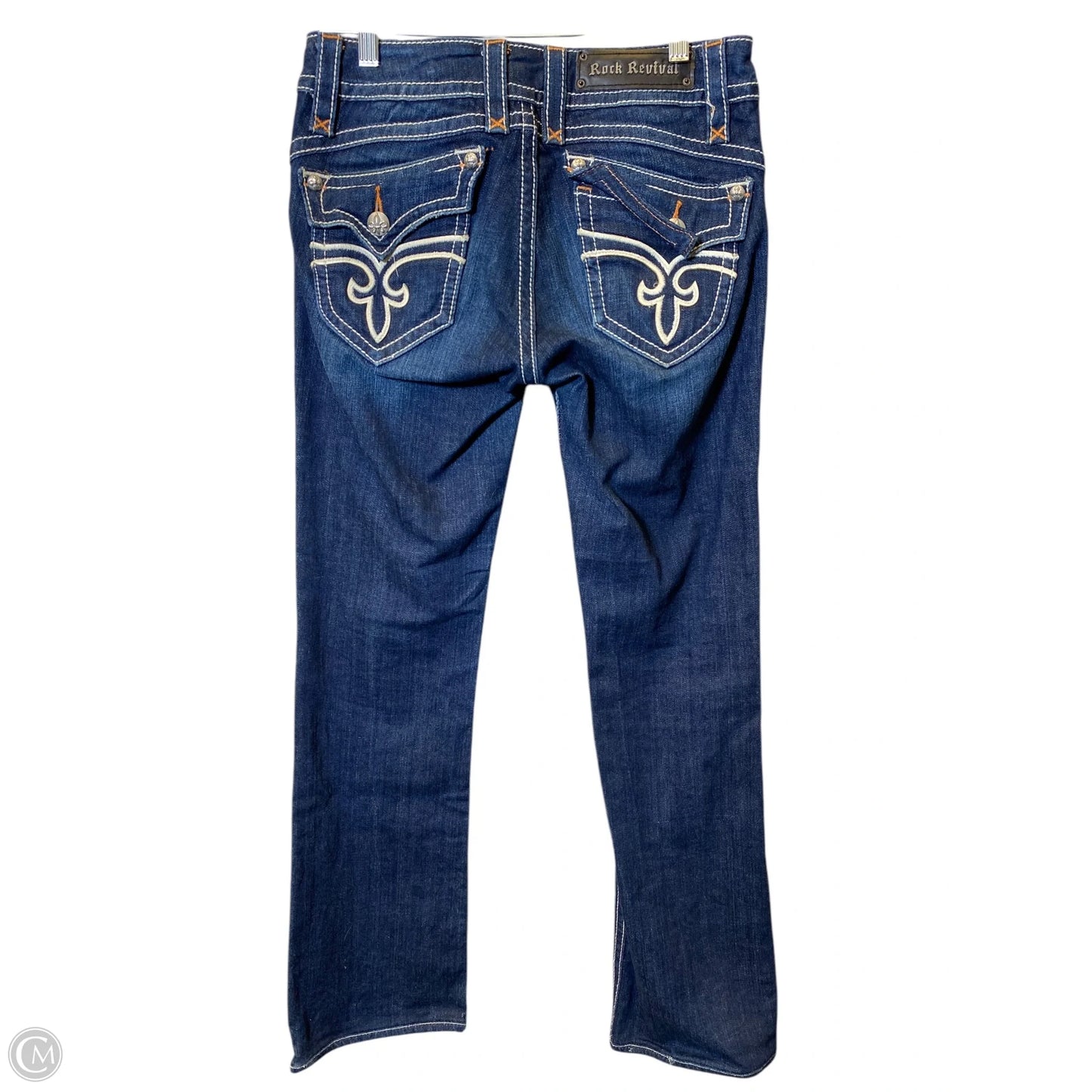 Jeans Straight By Rock Revival In Blue, Size: 8