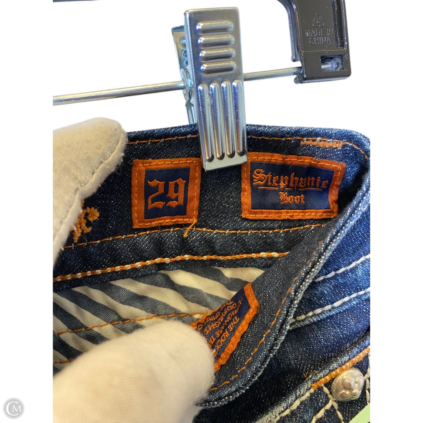 Jeans Straight By Rock Revival In Blue, Size: 8