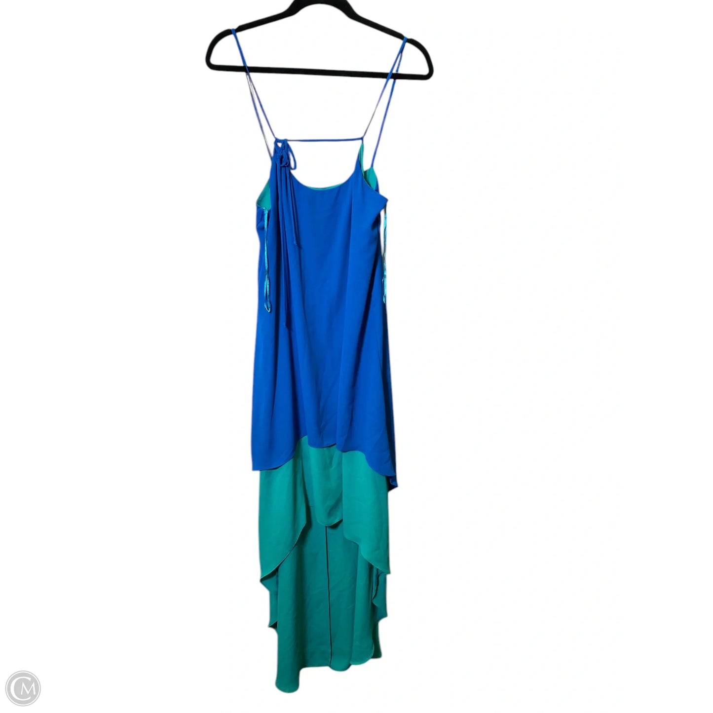 Dress Casual Short By Max And Cleo In Blue & Green, Size: M