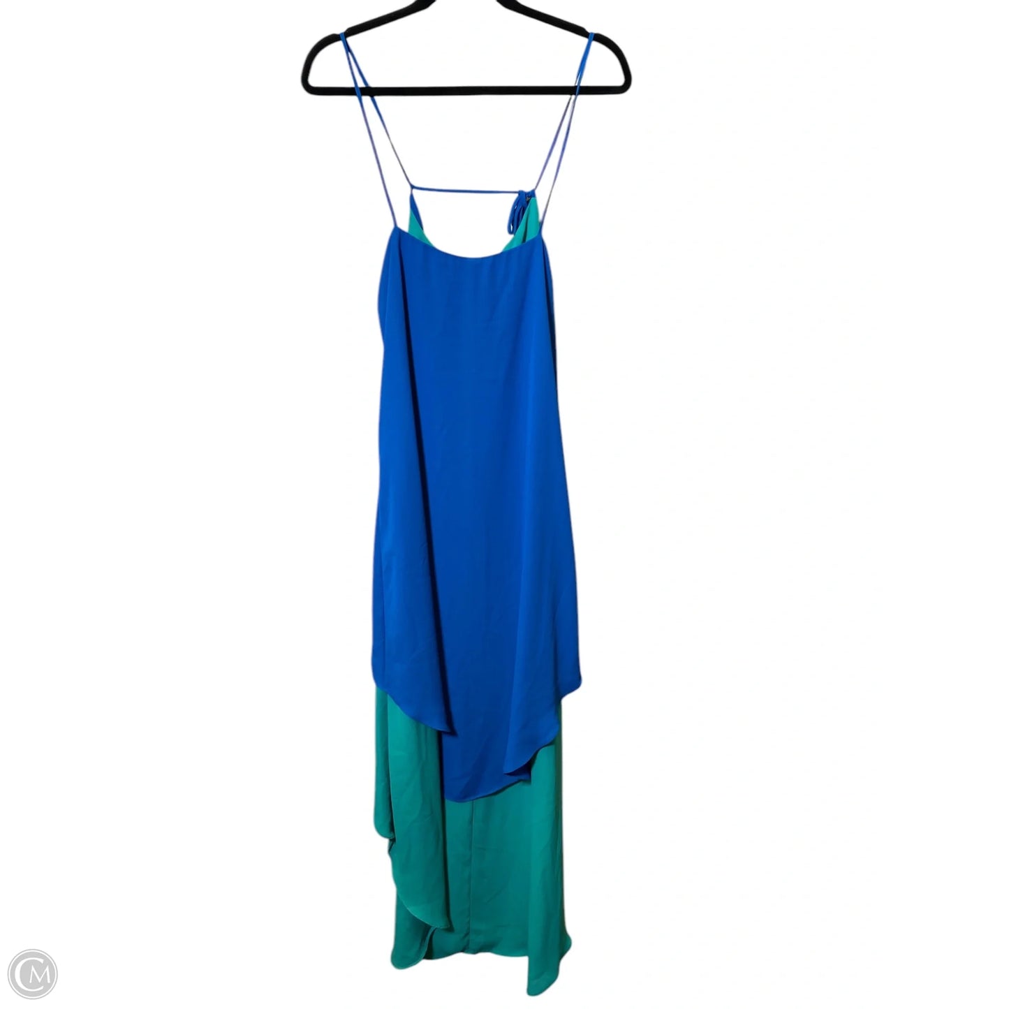 Dress Casual Short By Max And Cleo In Blue & Green, Size: M