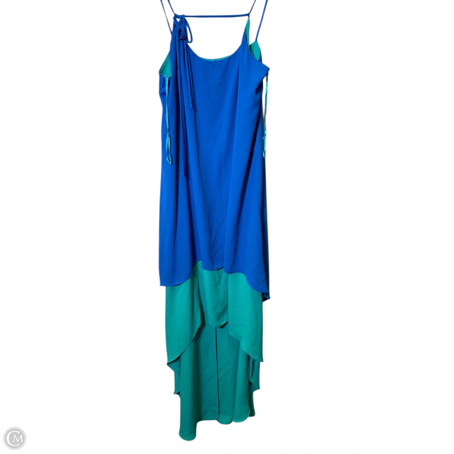 Dress Casual Short By Max And Cleo In Blue & Green, Size: M