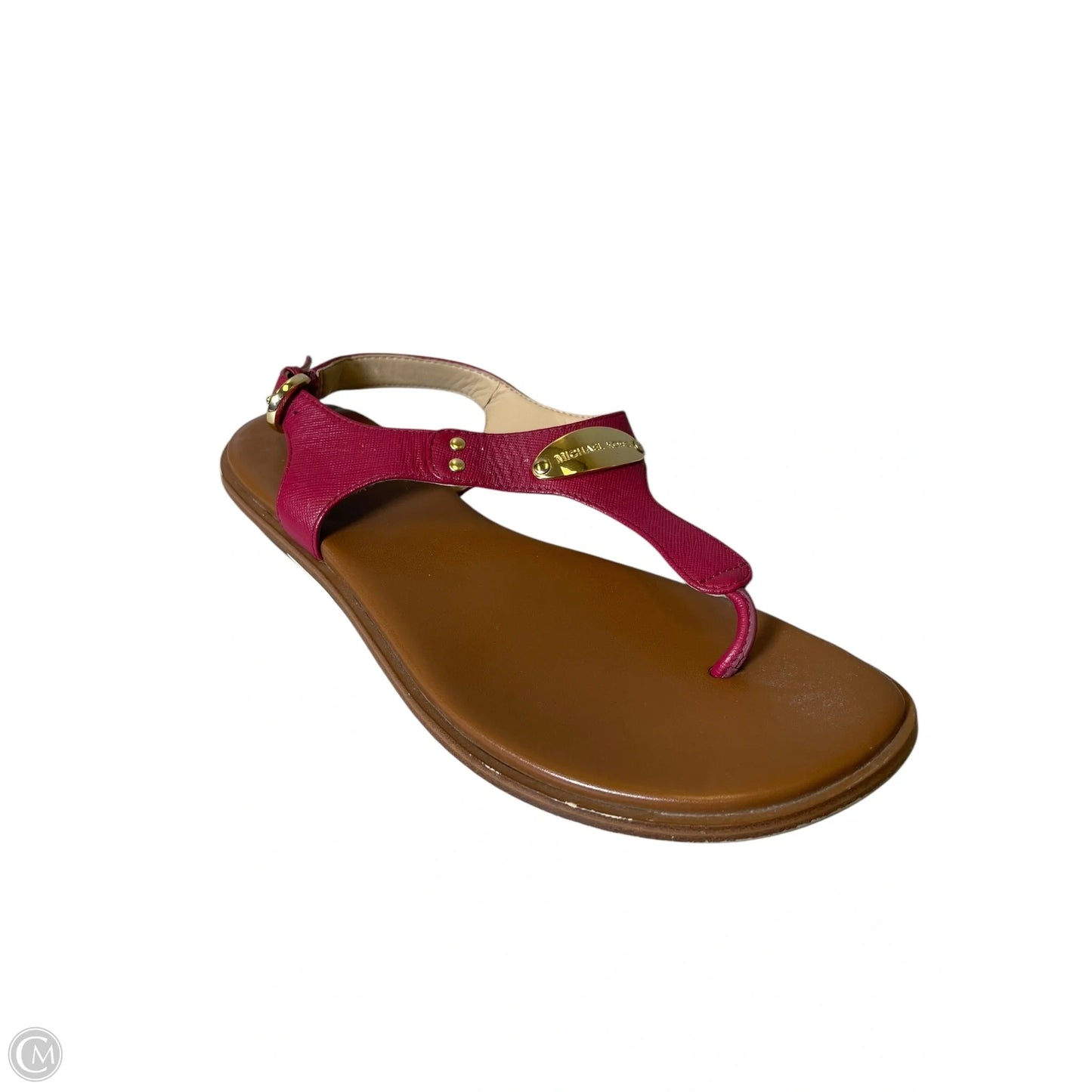 Sandals Flats By Michael By Michael Kors In Maroon, Size: 6.5