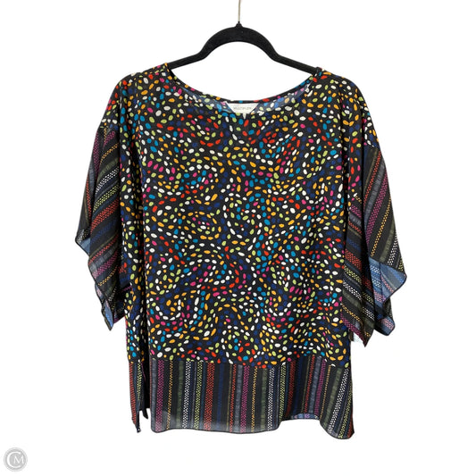 Top Short Sleeve By Multiples In Multi-colored, Size: M