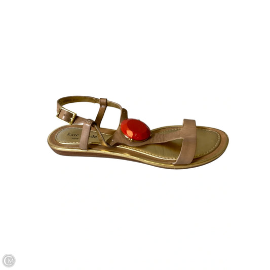 Sandals Designer By Kate Spade In Tan, Size: 8.5