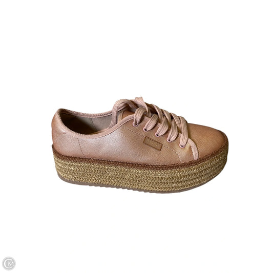 Shoes Heels Wedge By Cmc In Peach, Size: 6