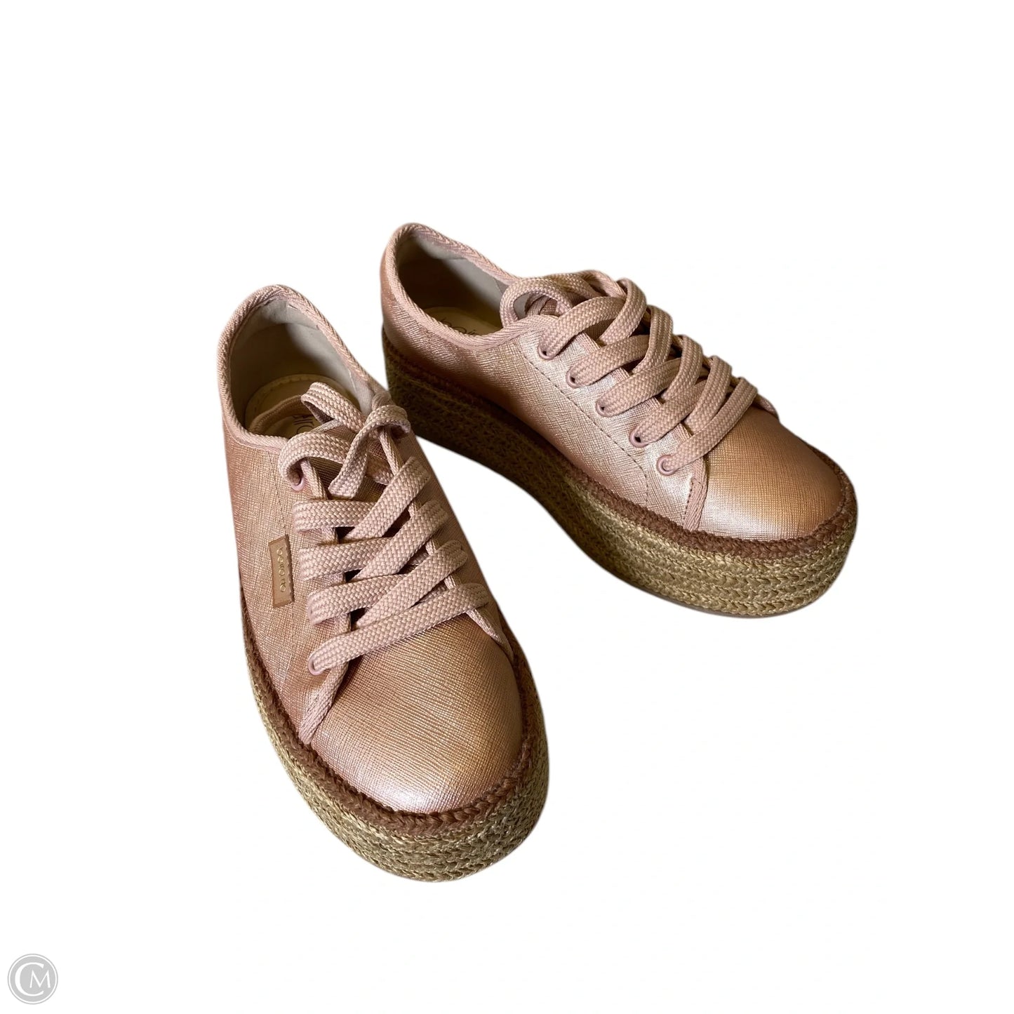 Shoes Heels Wedge By Cmc In Peach, Size: 6
