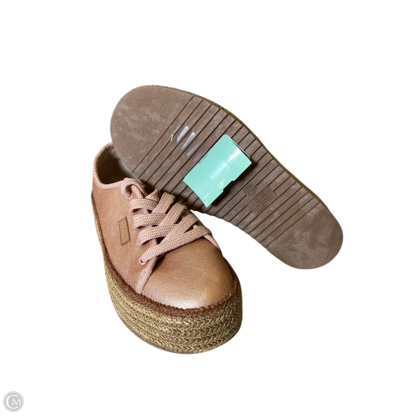Shoes Heels Wedge By Cmc In Peach, Size: 6