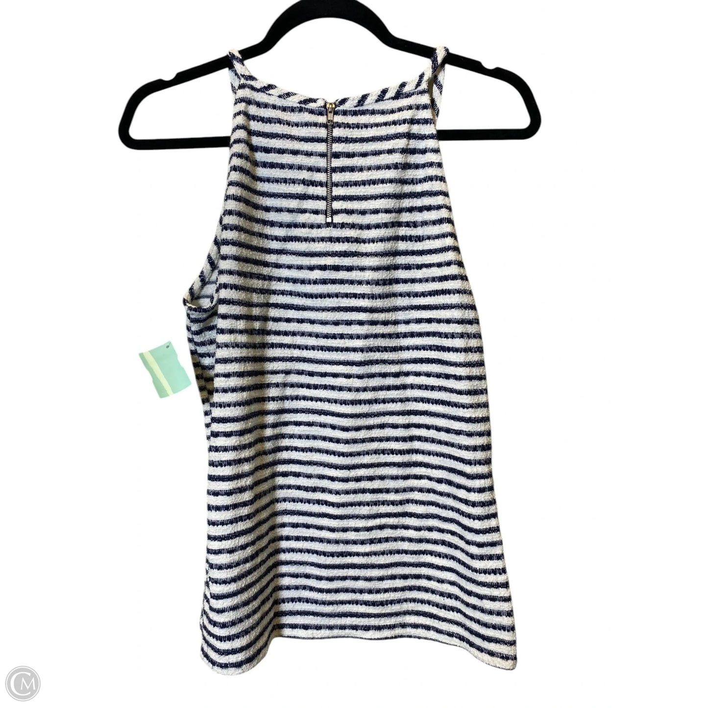 Top Sleeveless By Green Envelope In Striped Pattern, Size: S