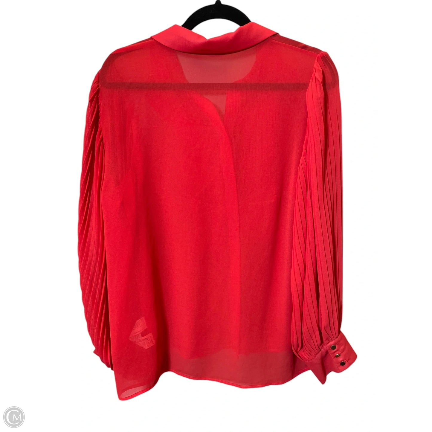 Blouse Long Sleeve By Zara In Red, Size: L