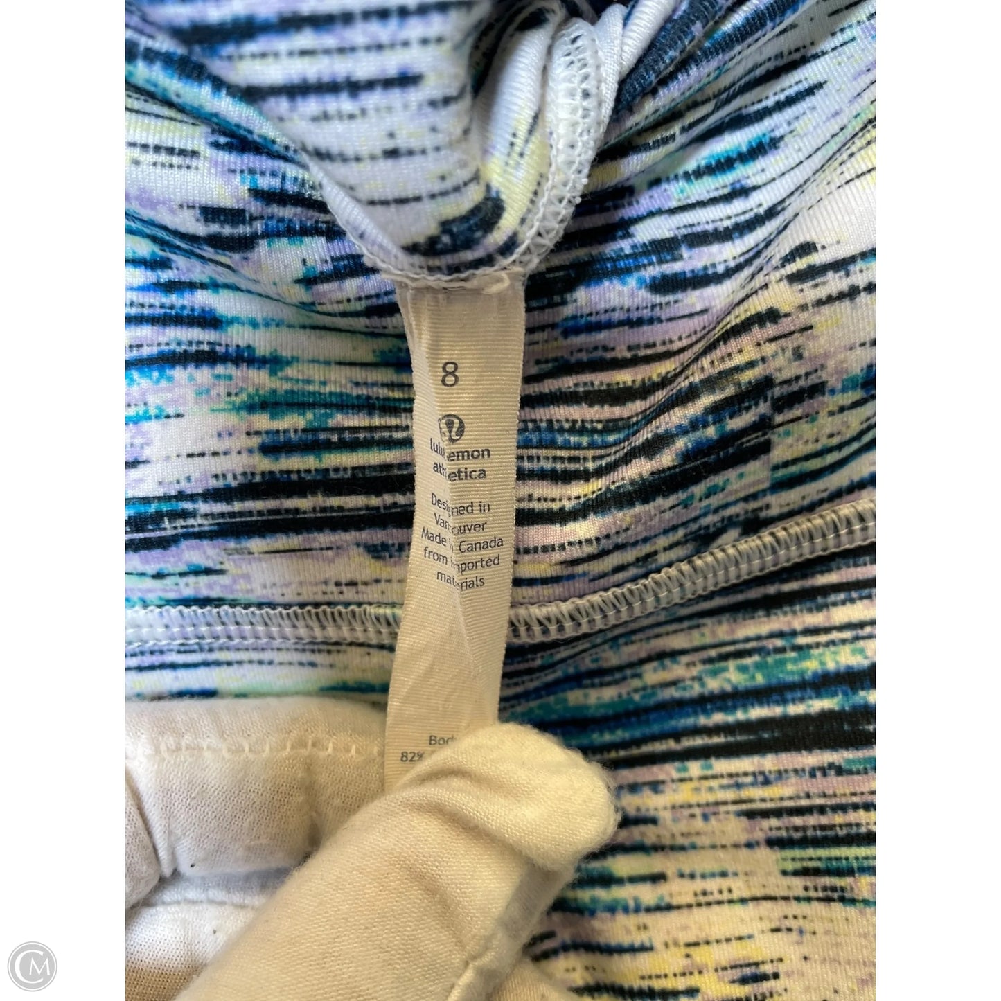 Athletic Leggings By Lululemon In Multi-colored, Size: 8