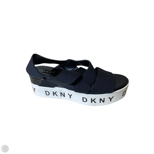Shoes Heels Platform By Dkny In Black, Size: 9.5