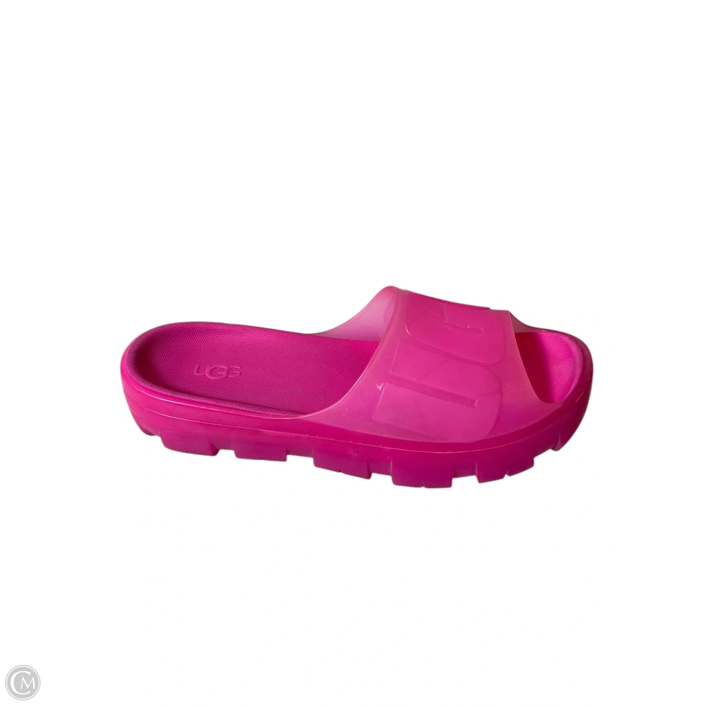 Sandals Designer By Ugg In Pink, Size: 8.5