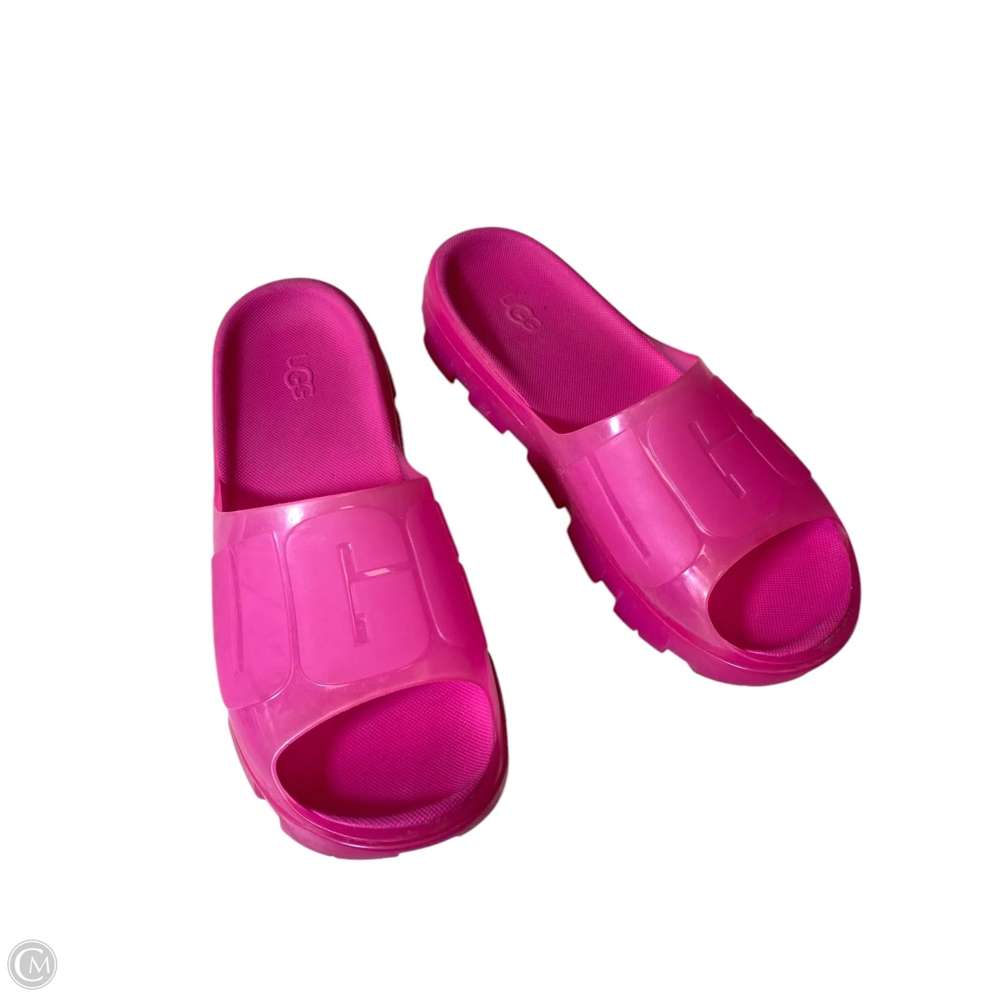 Sandals Designer By Ugg In Pink, Size: 8.5
