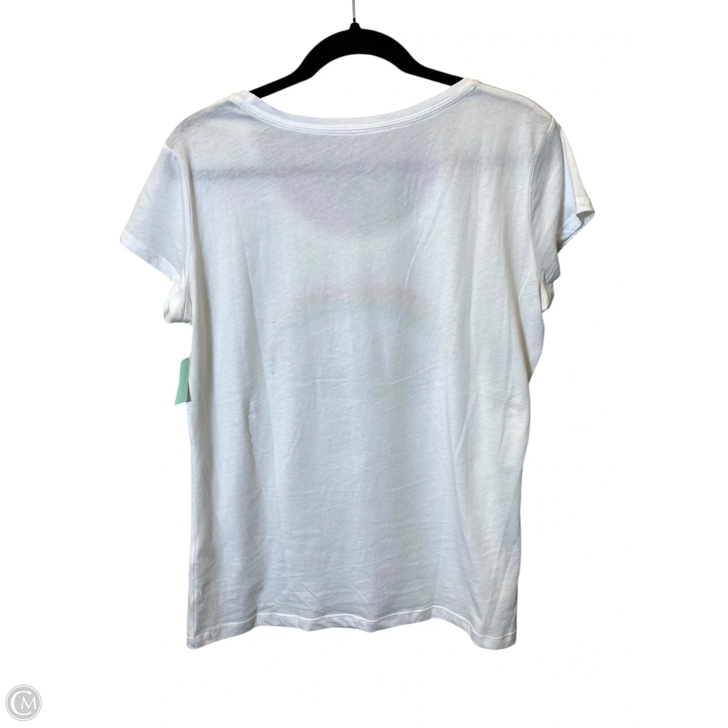 Top Short Sleeve By New York And Co In White, Size: L