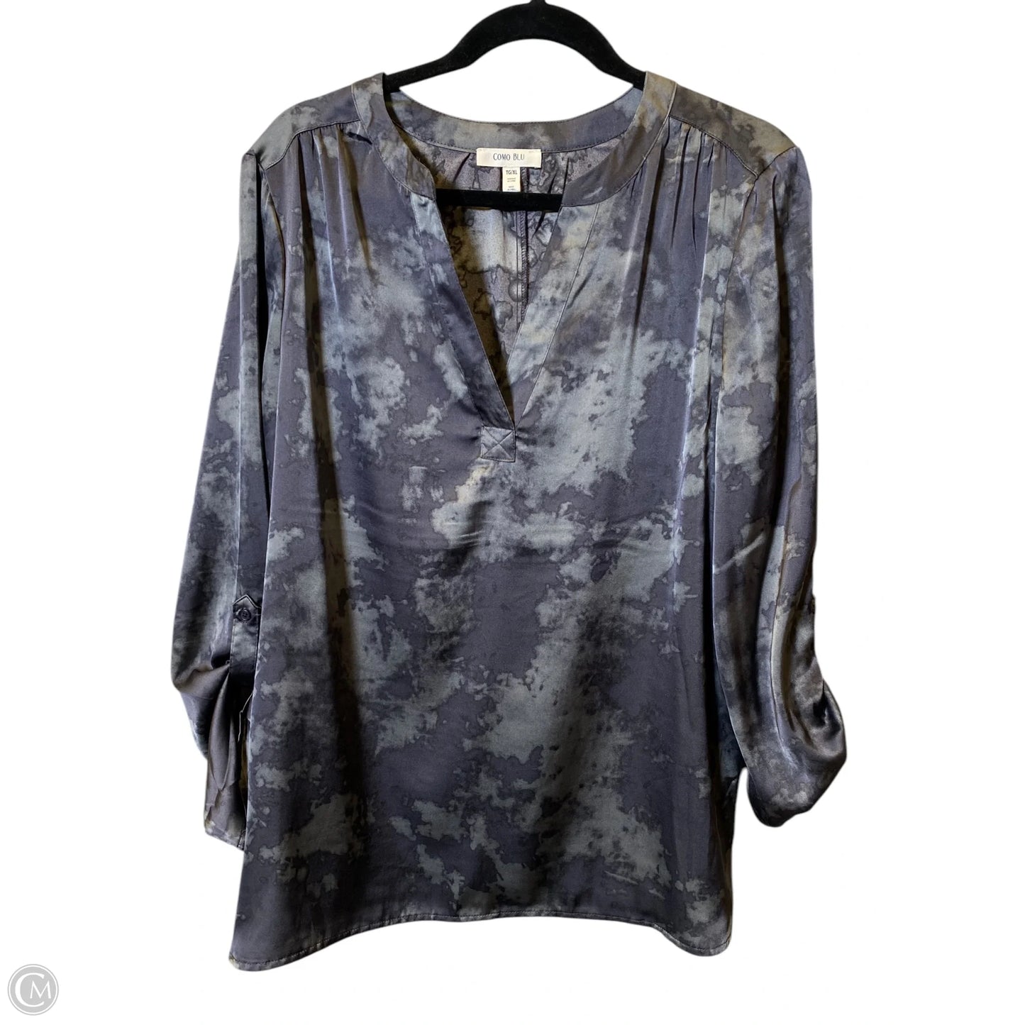 Top 3/4 Sleeve By Clothes Mentor In Grey, Size: Xl