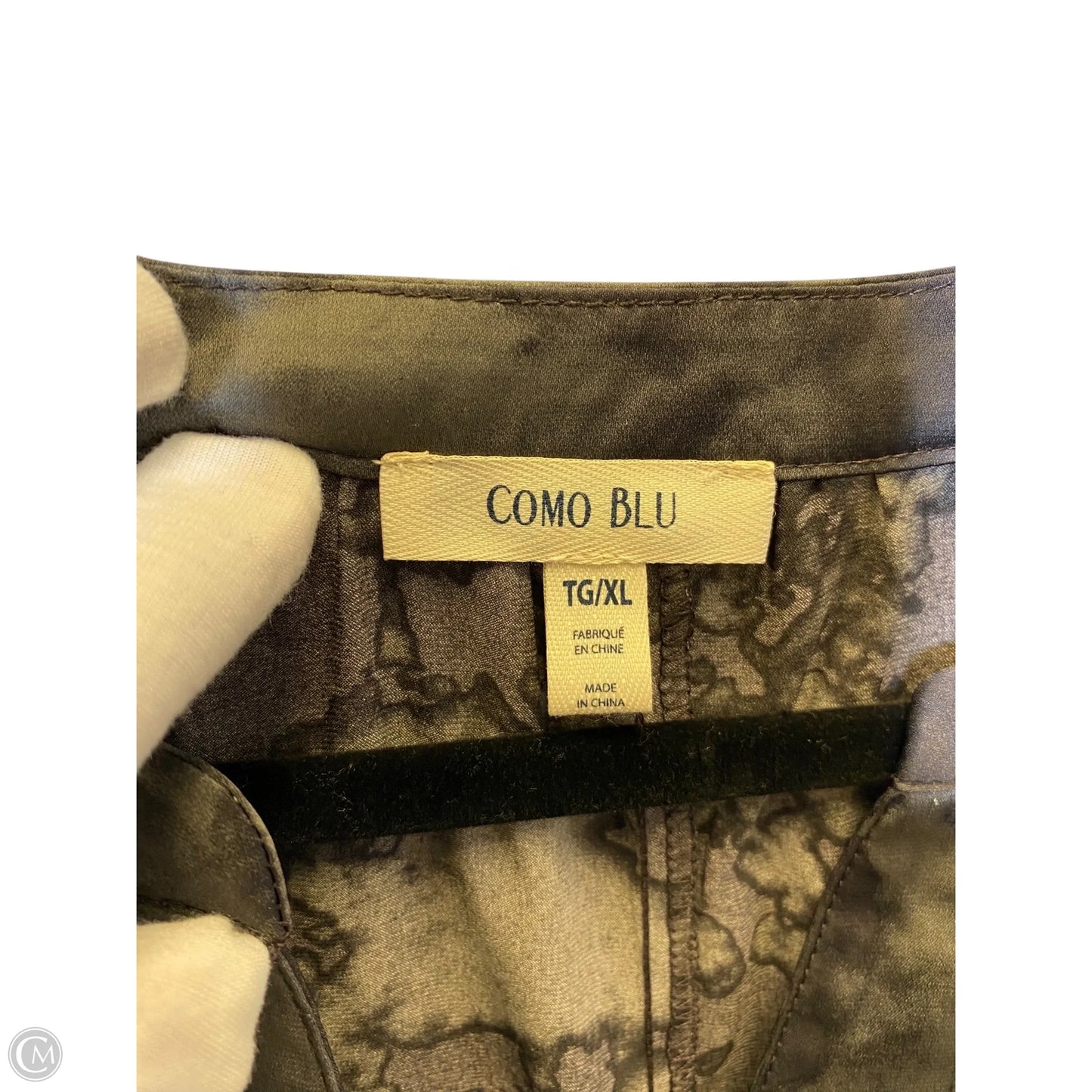 Top 3/4 Sleeve By Clothes Mentor In Grey, Size: Xl