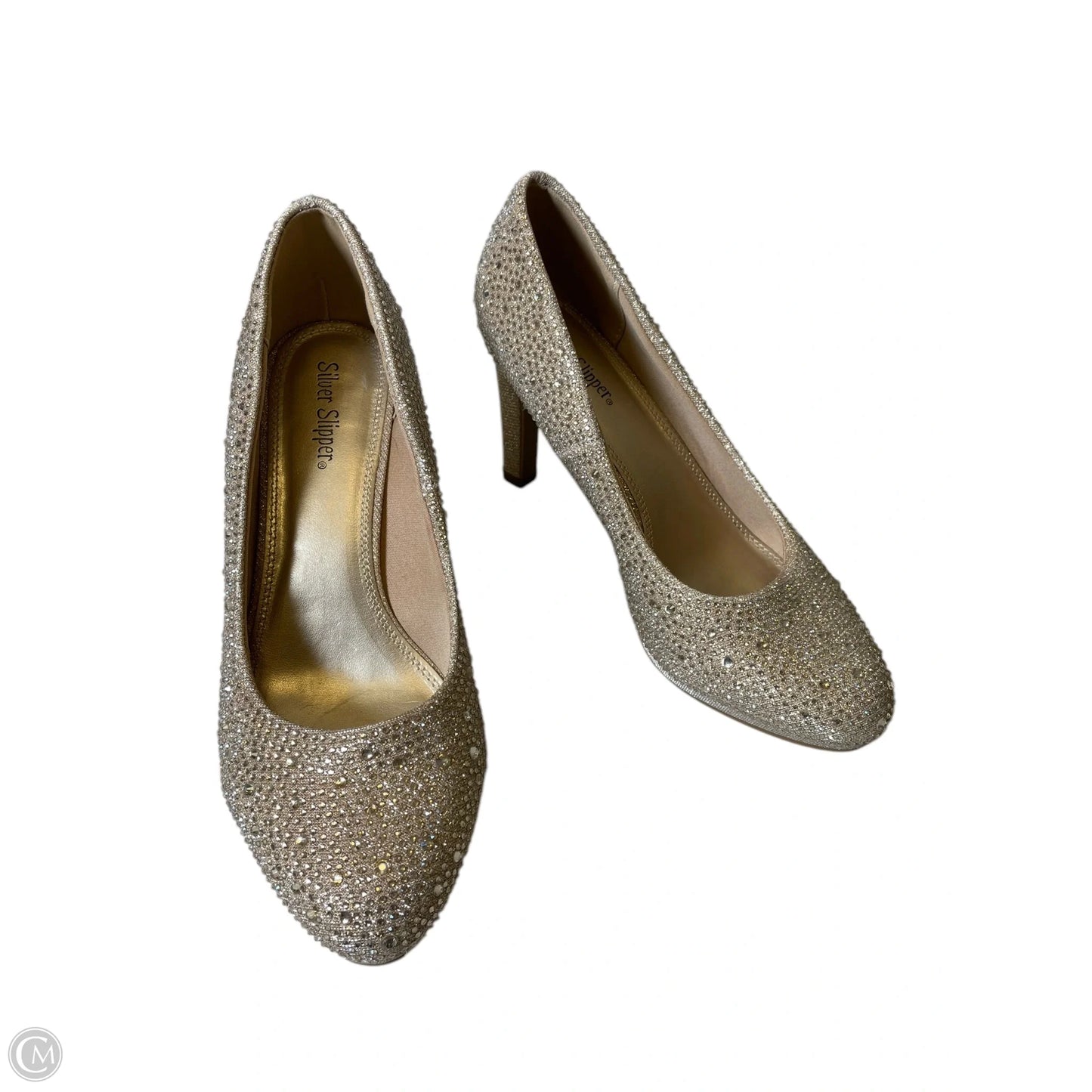 Shoes Heels Stiletto By Clothes Mentor In Gold, Size: 7.5