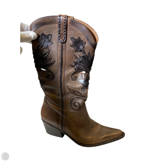Boots Western By Carlos By Carlos Santana In Brown, Size: 9.5