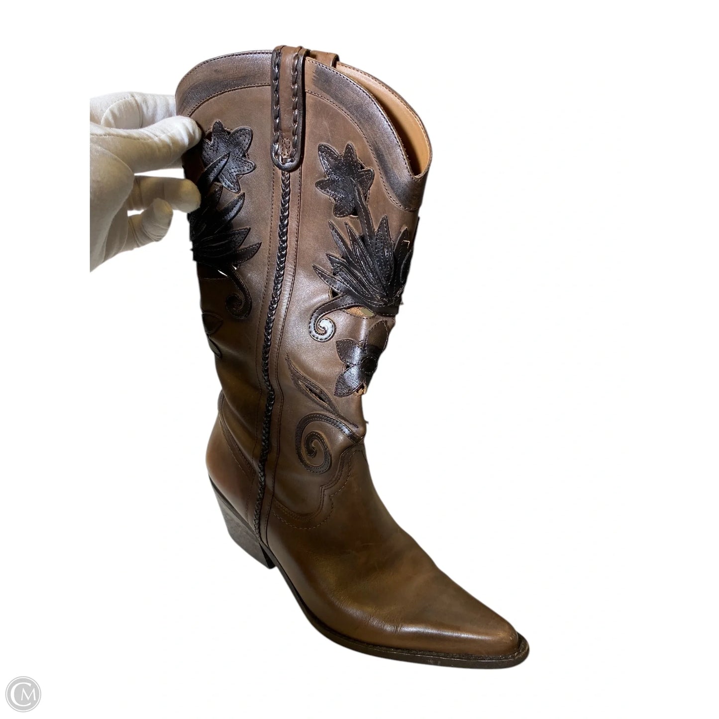 Boots Western By Carlos By Carlos Santana In Brown, Size: 9.5
