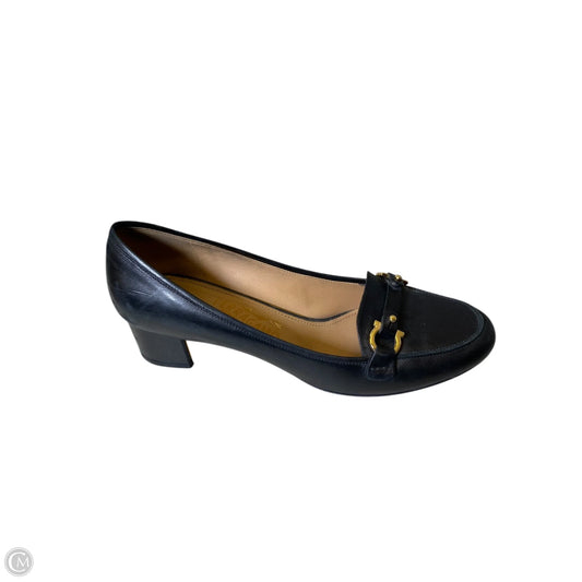 Shoes Designer By Ferragamo In Black, Size: 8.5