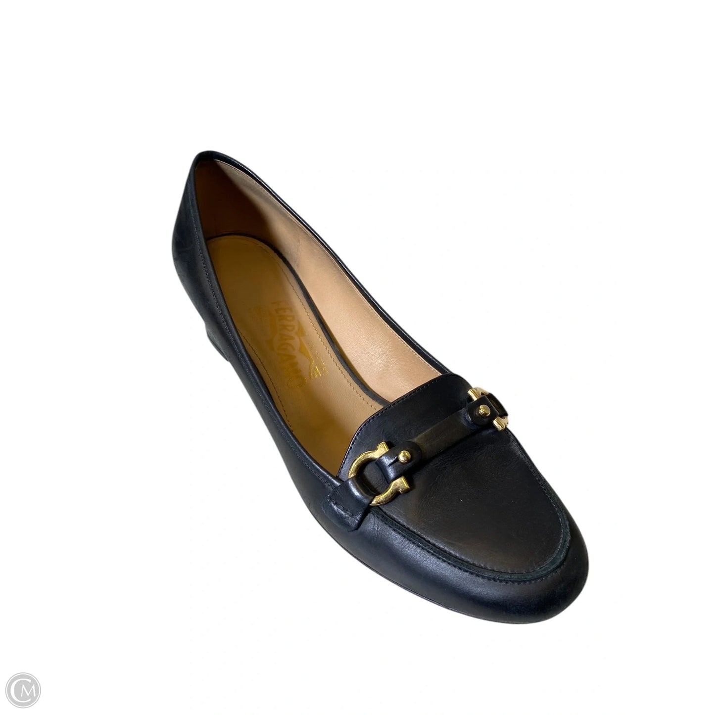 Shoes Designer By Ferragamo In Black, Size: 8.5