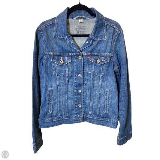Jacket Denim By Levis In Blue, Size: L