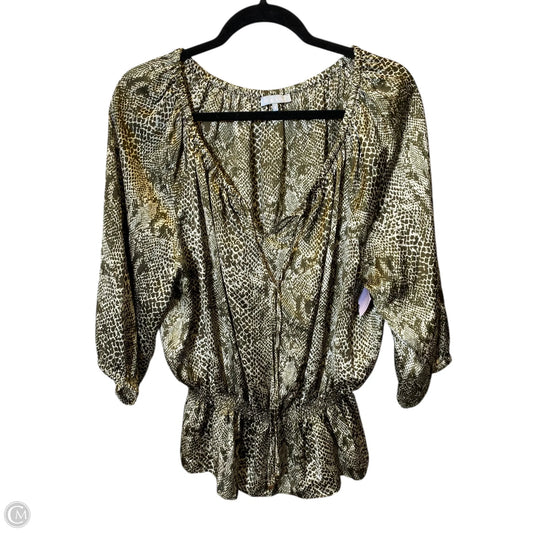 Top 3/4 Sleeve By Violet And Claire In Animal Print, Size: Xl
