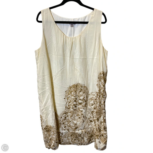 Dress Casual Midi By J. Jill In Cream, Size: Xl