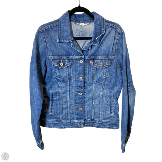 Jacket Denim By Levis In Blue, Size: L