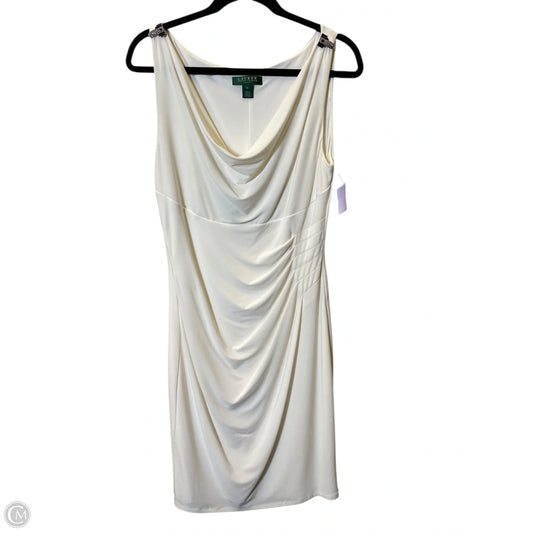 Dress Party Short By Lauren By Ralph Lauren In White, Size: 10
